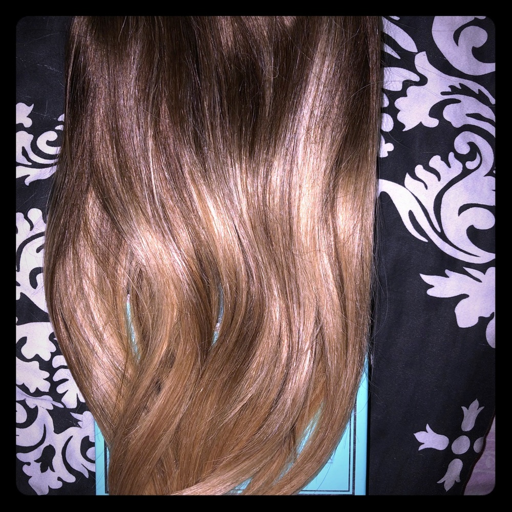 Halo couture 14” layered balayage extensions